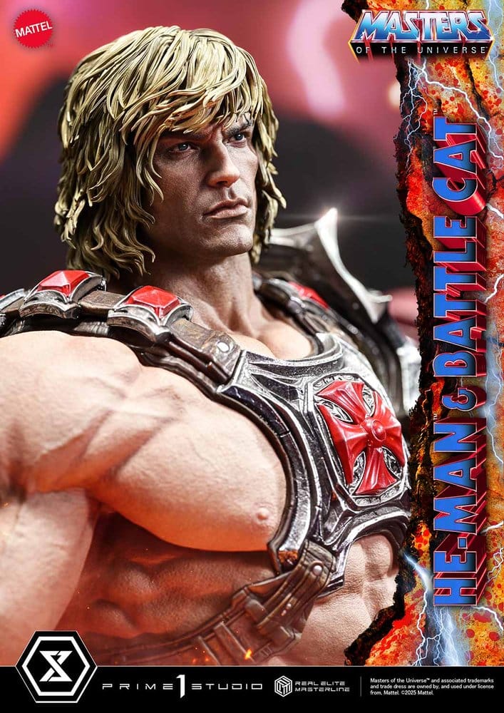 Masters of the Universe Real Elite Masterline Series Statue 1/4 He-Man & Battle Cat 86 cm [11]