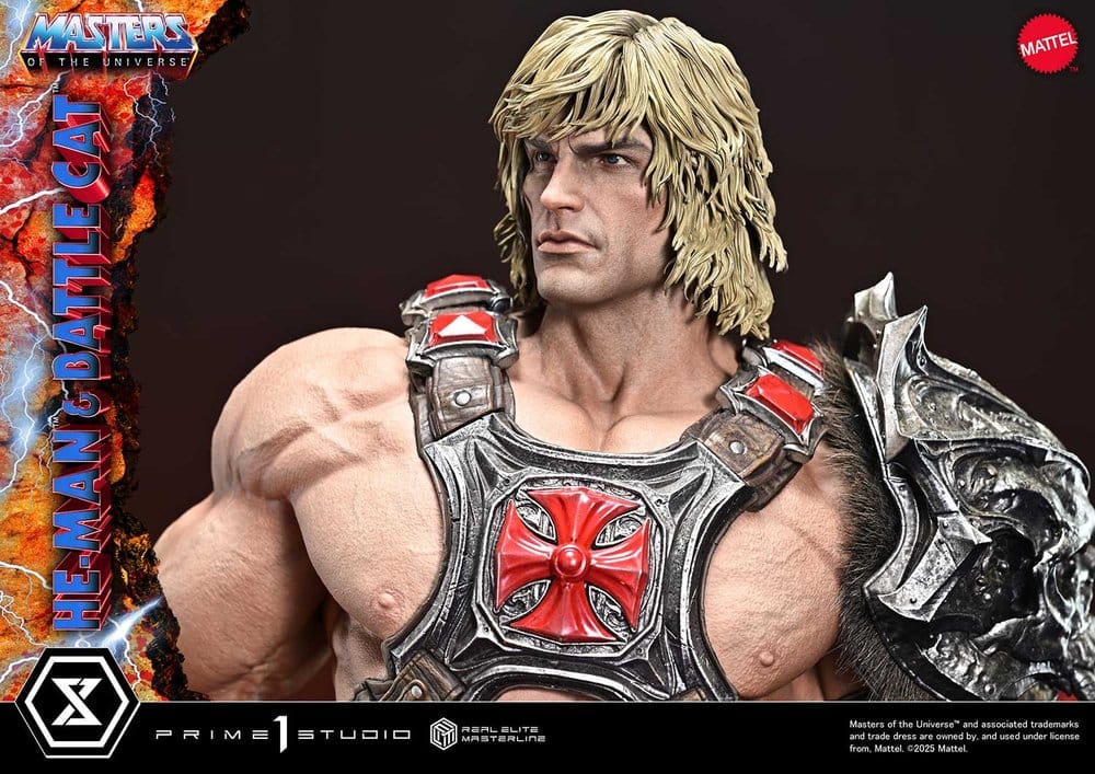 Masters of the Universe Real Elite Masterline Series Statue 1/4 He-Man & Battle Cat 86 cm [17]
