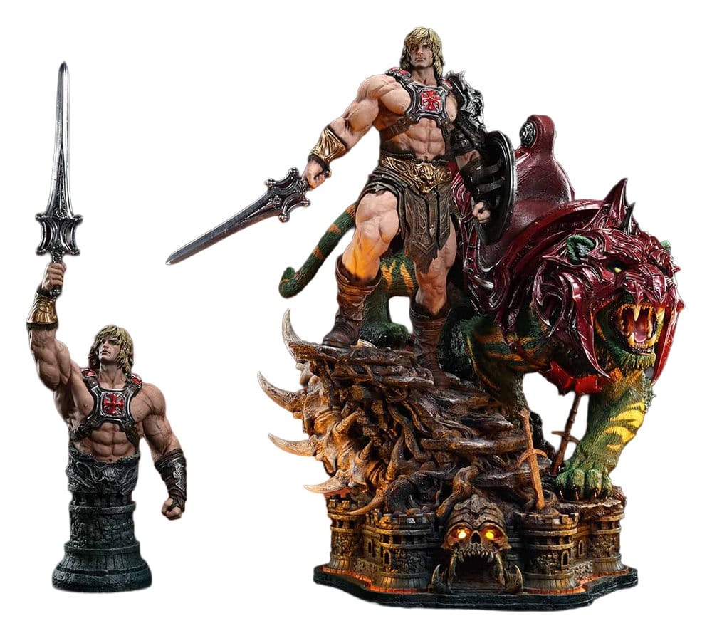 Masters of the Universe Real Elite Masterline Series Statue 1/4 He-Man & Battle Cat Ultimate Version 86 cm [0]