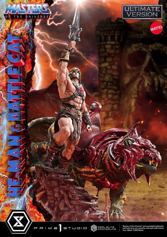 Masters of the Universe Real Elite Masterline Series Statue 1/4 He-Man & Battle Cat Ultimate Version 86 cm [20]