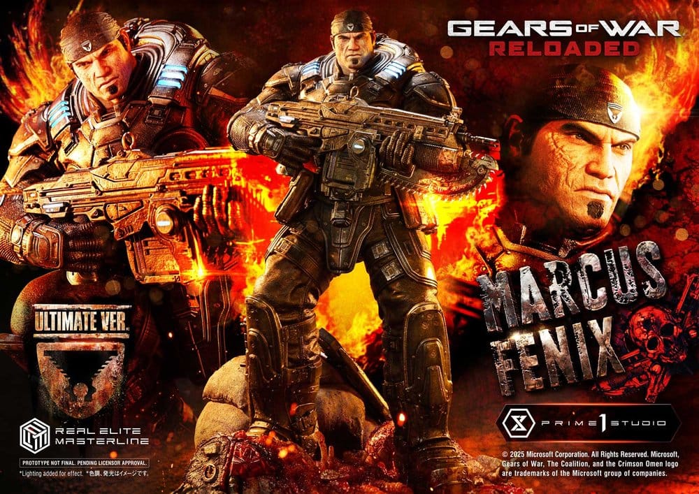 Gears of War: Reloaded Real Elite Masterline Series Statue 1/3 Marcus Fenix Ultimate Version 97 cm [1]