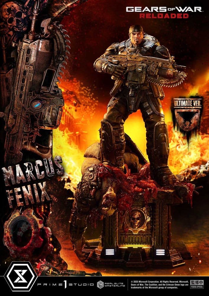 Gears of War: Reloaded Real Elite Masterline Series Statue 1/3 Marcus Fenix Ultimate Version 97 cm [2]