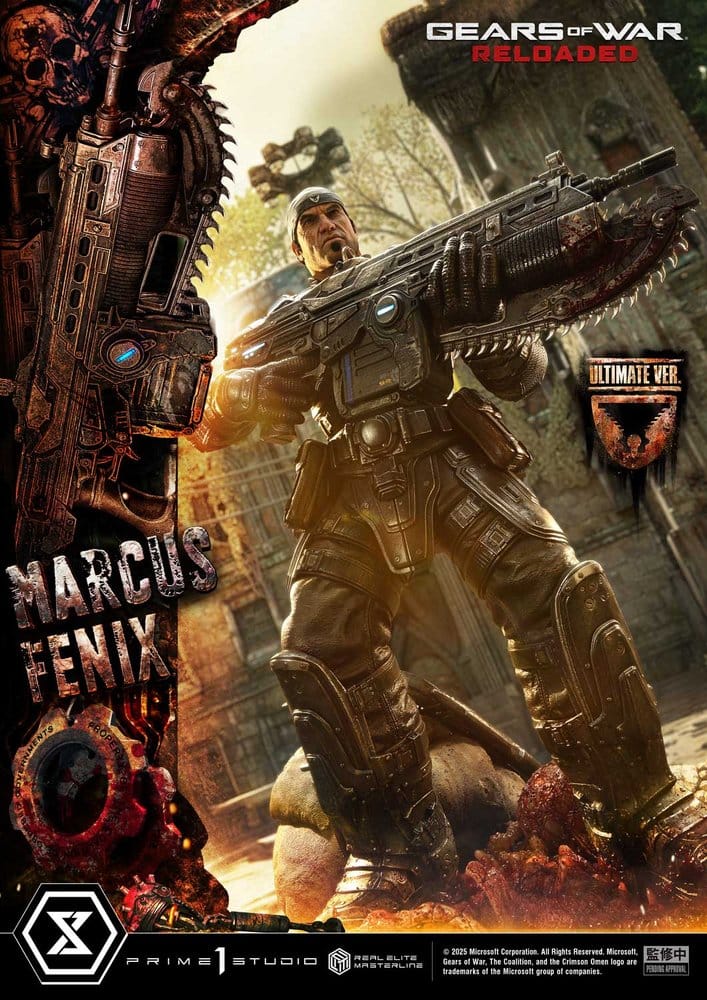 Gears of War: Reloaded Real Elite Masterline Series Statue 1/3 Marcus Fenix Ultimate Version 97 cm [3]