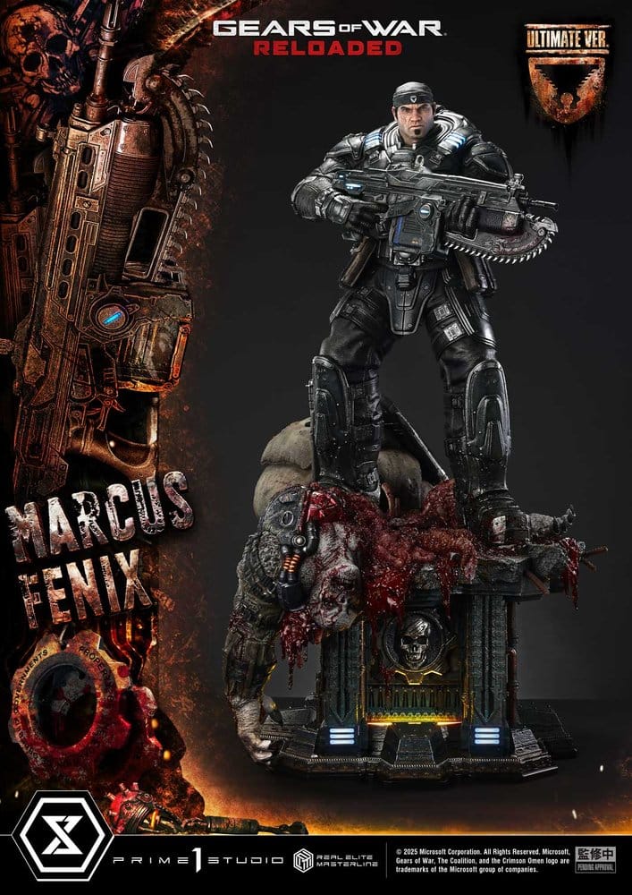 Gears of War: Reloaded Real Elite Masterline Series Statue 1/3 Marcus Fenix Ultimate Version 97 cm [7]