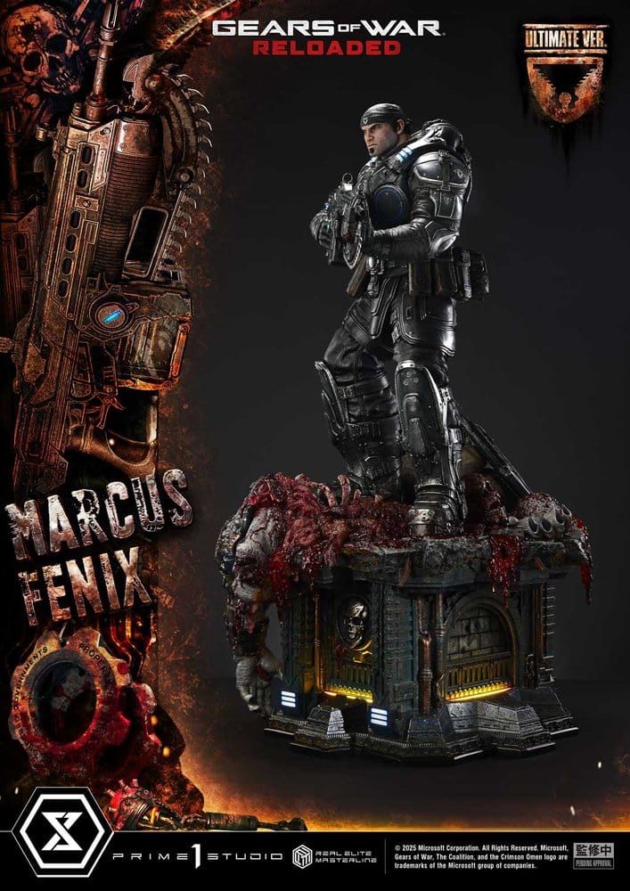 Gears of War: Reloaded Real Elite Masterline Series Statue 1/3 Marcus Fenix Ultimate Version 97 cm [9]