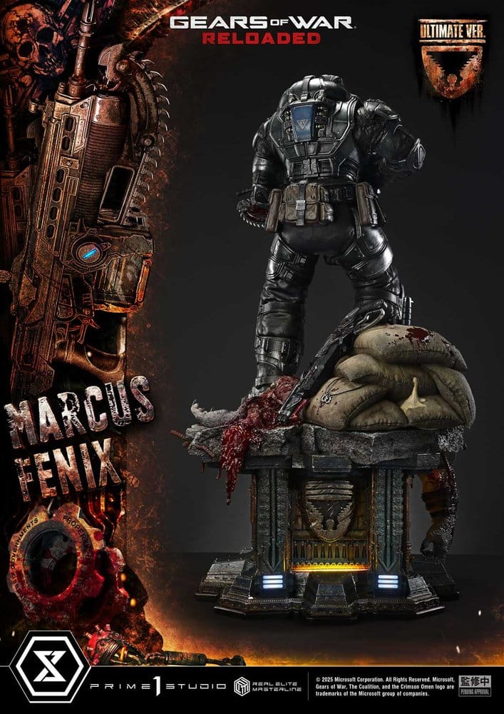 Gears of War: Reloaded Real Elite Masterline Series Statue 1/3 Marcus Fenix Ultimate Version 97 cm [10]