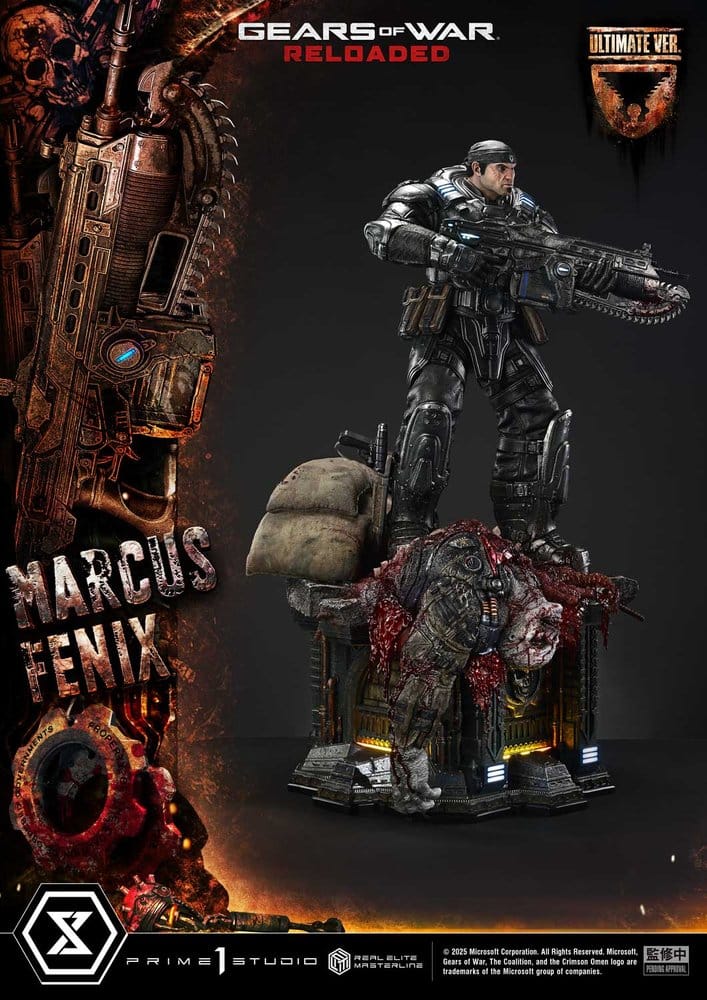 Gears of War: Reloaded Real Elite Masterline Series Statue 1/3 Marcus Fenix Ultimate Version 97 cm [11]