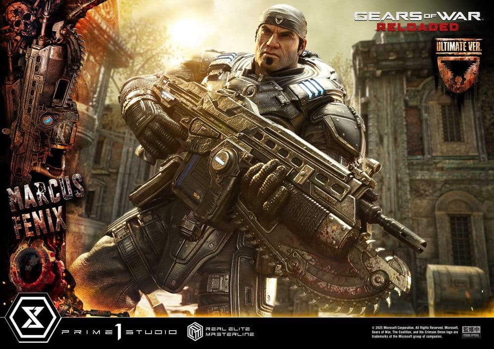 Gears of War: Reloaded Real Elite Masterline Series Statue 1/3 Marcus Fenix Ultimate Version 97 cm [12]