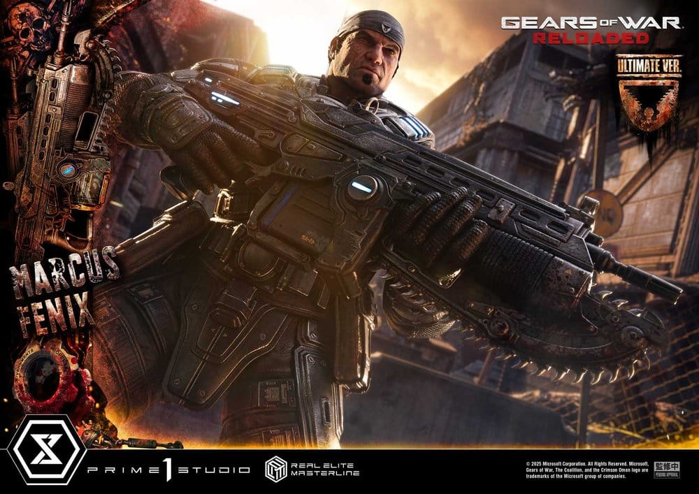 Gears of War: Reloaded Real Elite Masterline Series Statue 1/3 Marcus Fenix Ultimate Version 97 cm [13]