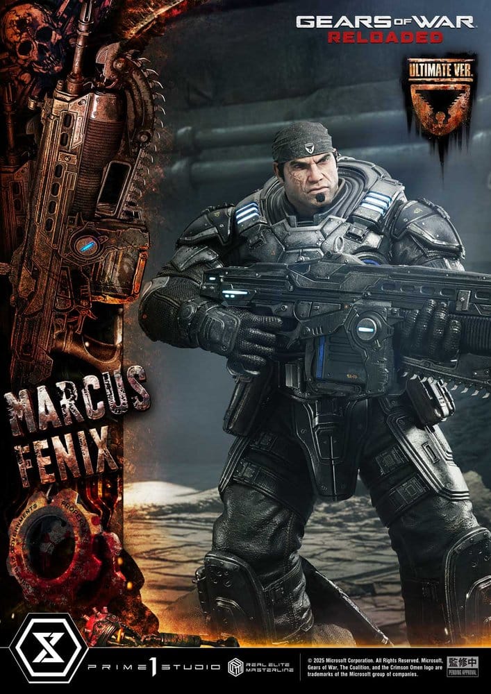 Gears of War: Reloaded Real Elite Masterline Series Statue 1/3 Marcus Fenix Ultimate Version 97 cm [15]