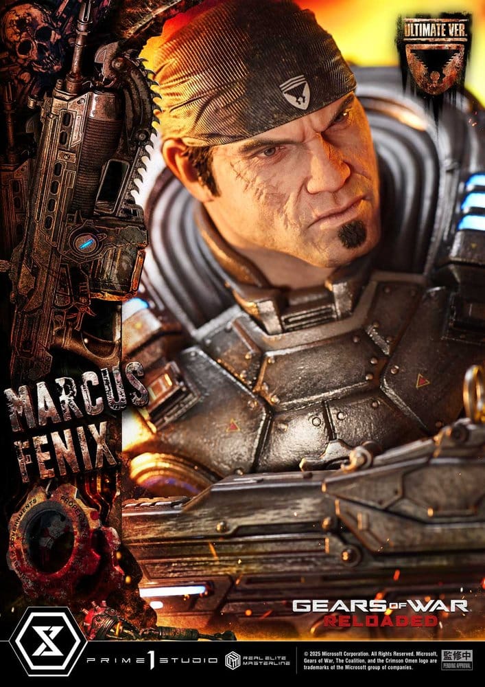 Gears of War: Reloaded Real Elite Masterline Series Statue 1/3 Marcus Fenix Ultimate Version 97 cm [17]