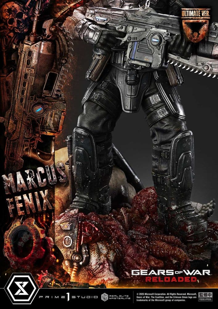 Gears of War: Reloaded Real Elite Masterline Series Statue 1/3 Marcus Fenix Ultimate Version 97 cm [19]