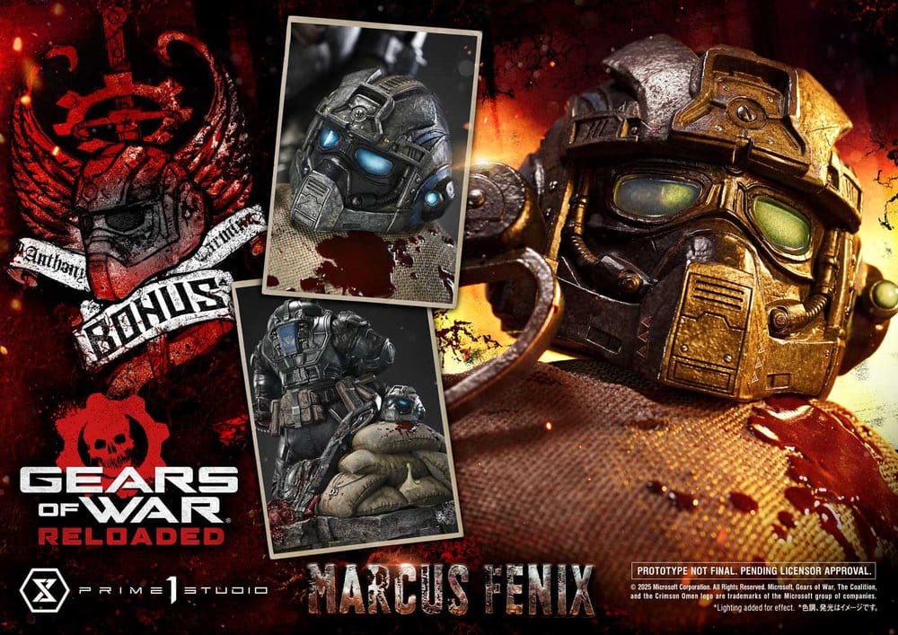 Gears of War: Reloaded Real Elite Masterline Series Statue 1/3 Marcus Fenix Ultimate Bonus Version 97 cm [2]