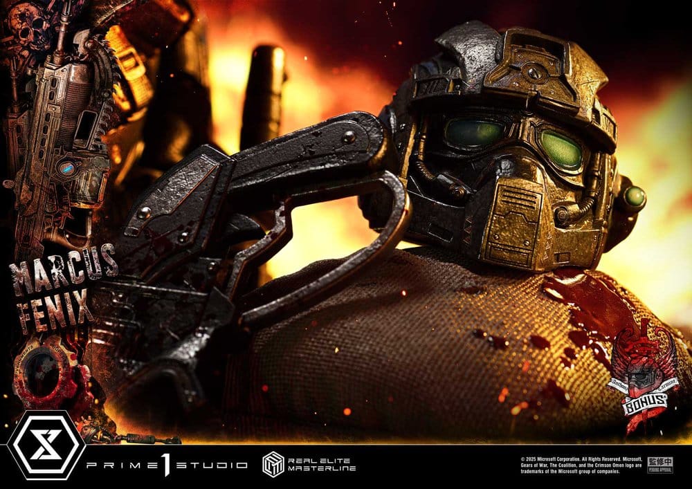 Gears of War: Reloaded Real Elite Masterline Series Statue 1/3 Marcus Fenix Ultimate Bonus Version 97 cm [5]