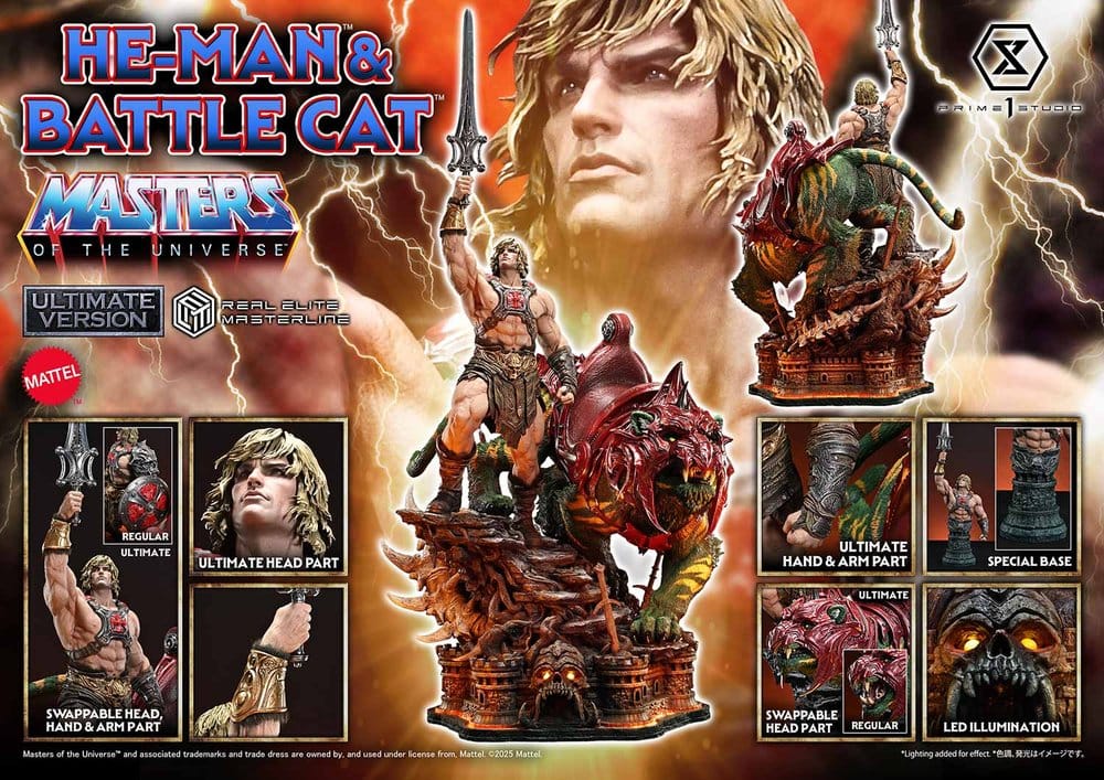 Masters of the Universe Real Elite Masterline Series Statue 1/4 He-Man & Battle Cat Ultimate Bonus Version 86 cm [3]