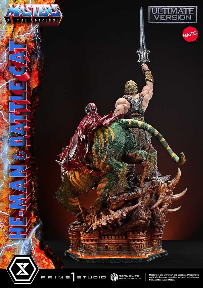 Masters of the Universe Real Elite Masterline Series Statue 1/4 He-Man & Battle Cat Ultimate Bonus Version 86 cm [10]