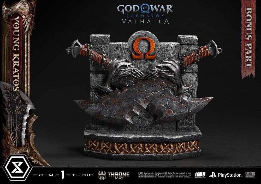 Throne Legacy God of War Series Statue 1/3 Ragnarok Young Thyself Kratos Bonus Version 91 cm [3]