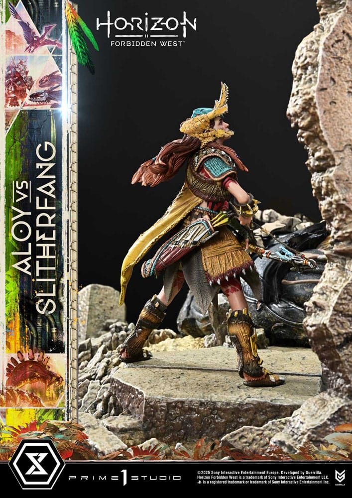 Horizon Forbidden West Ultimate Diorama Masterline Series Statue Aloy vs. The Slitherfang Bonus Version 82 cm [15]