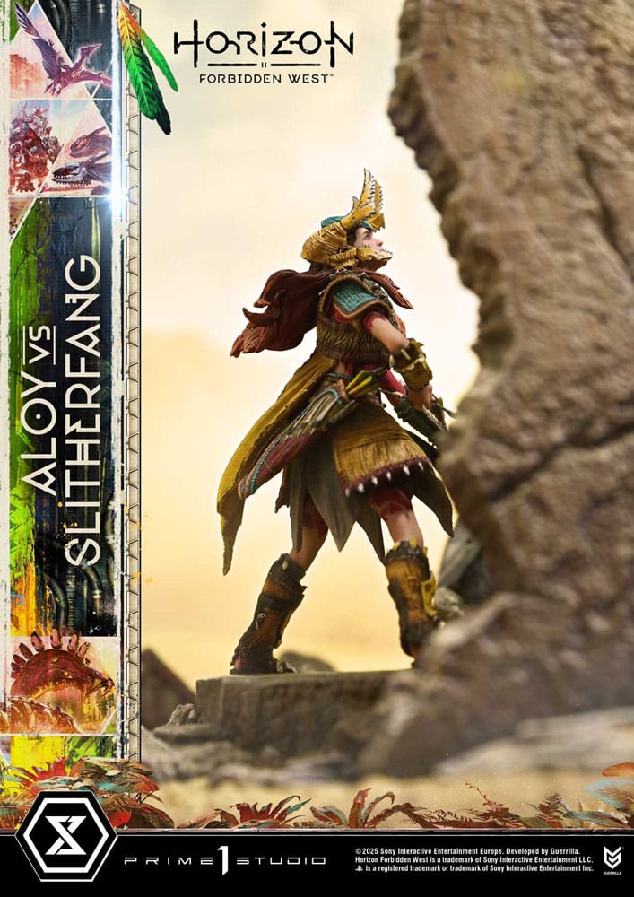 Horizon Forbidden West Ultimate Diorama Masterline Series Statue Aloy vs. The Slitherfang Bonus Version 82 cm [29]
