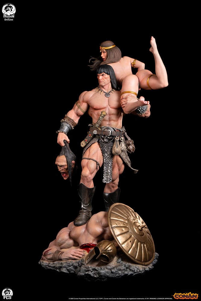 PRECOMENZI - Conan the Barbarian Statue 1/4 Conan Deluxe Edition 63 cm