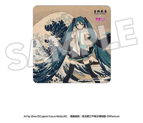 Katsushika Hokusai x Hatsune Miku Car Magnet Thirty-six Views of Mount Fuji/The Great Wave off Kanagawa [1]