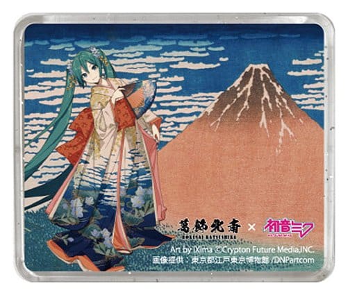 PRECOMENZI - Katsushika Hokusai x Hatsune Miku 3D Magnet Thirty-six Views of Mount Fuji Fine Wind, Clear Morning