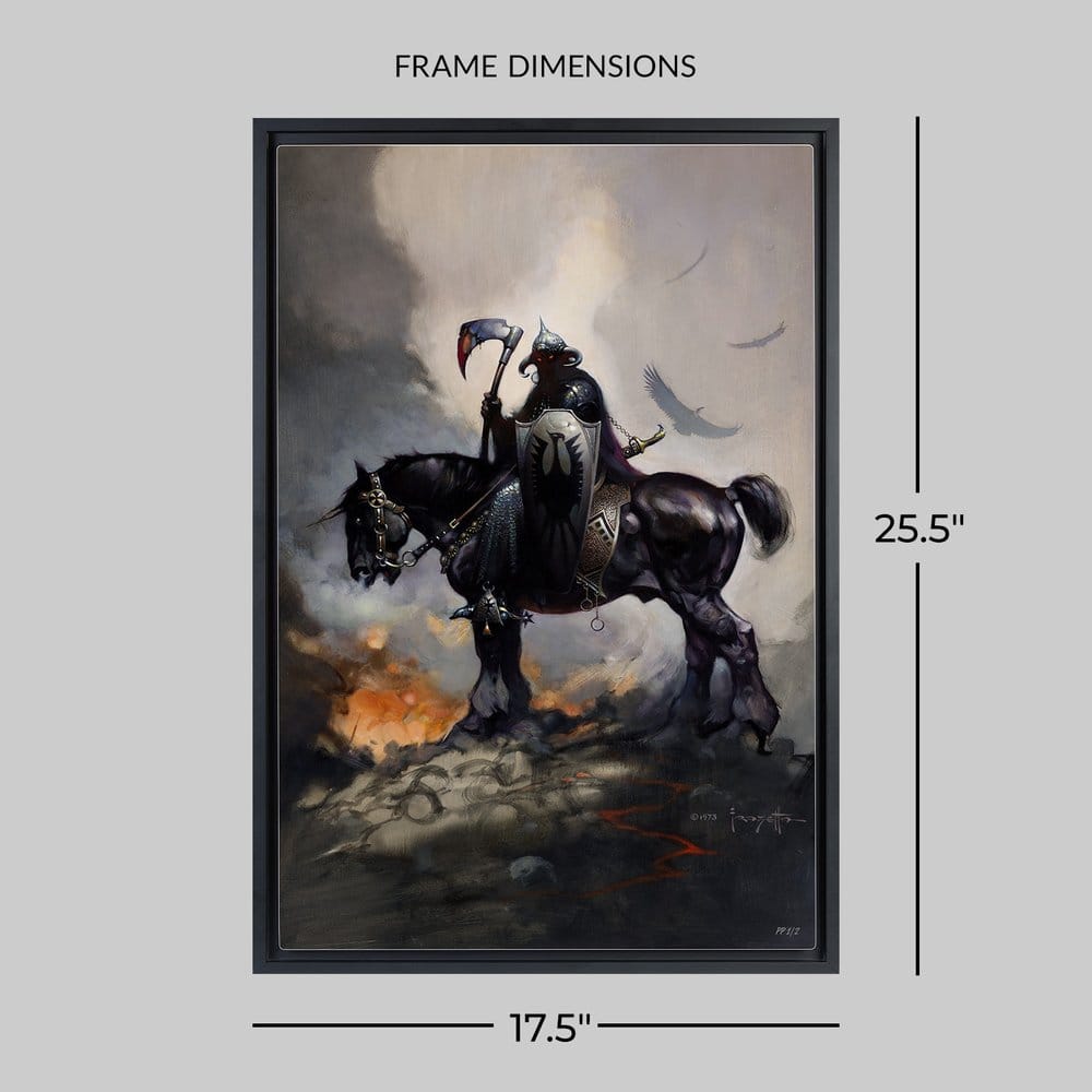 Frank Frazetta Fine Art Print Death Dealer I Rainbow Lava Holofoil 61 x 41 cm - unframed [3]
