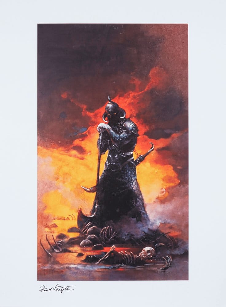 Frank Frazetta Fine Art Print Death Dealer III (Revised) Rainbow Lava Holofoil 41 x 61 cm - unframed [5]