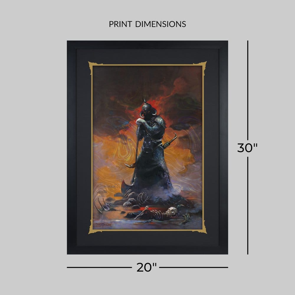 Frank Frazetta Fine Art Print Death Dealer III (Revised) Rainbow Lava Holofoil 41 x 61 cm - unframed [4]