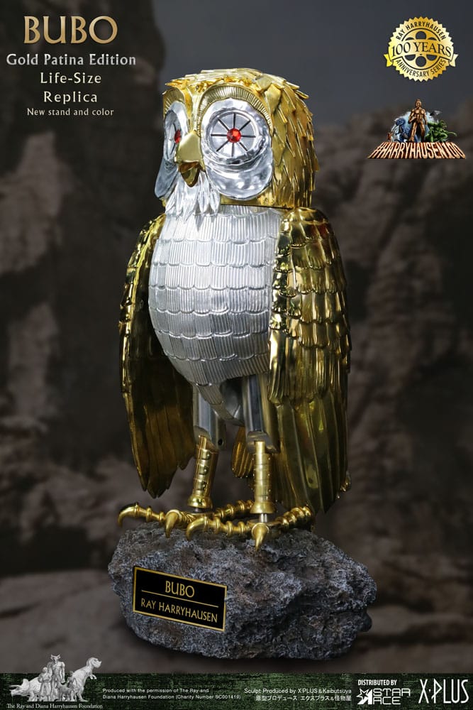 Clash of the Titans Statue Ray Harryhausens Bubo Gold Patina Edition Deluxe Ver. 34 cm [2]