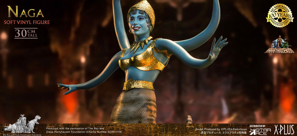 PRECOMENZI - The 7th Voyage of Sinbad Soft Vinyl Statue Ray Harryhausen's Naga (Snake Woman) 31 cm