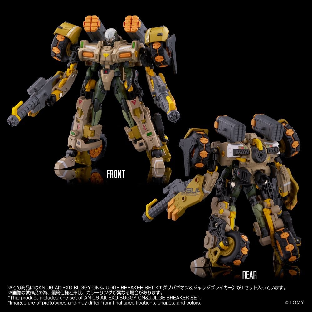 PRECOMENZI - Altered Nano AN-06 Action Figure Alt Exo-Buggy-On & Judge Breaker Set 16 cm