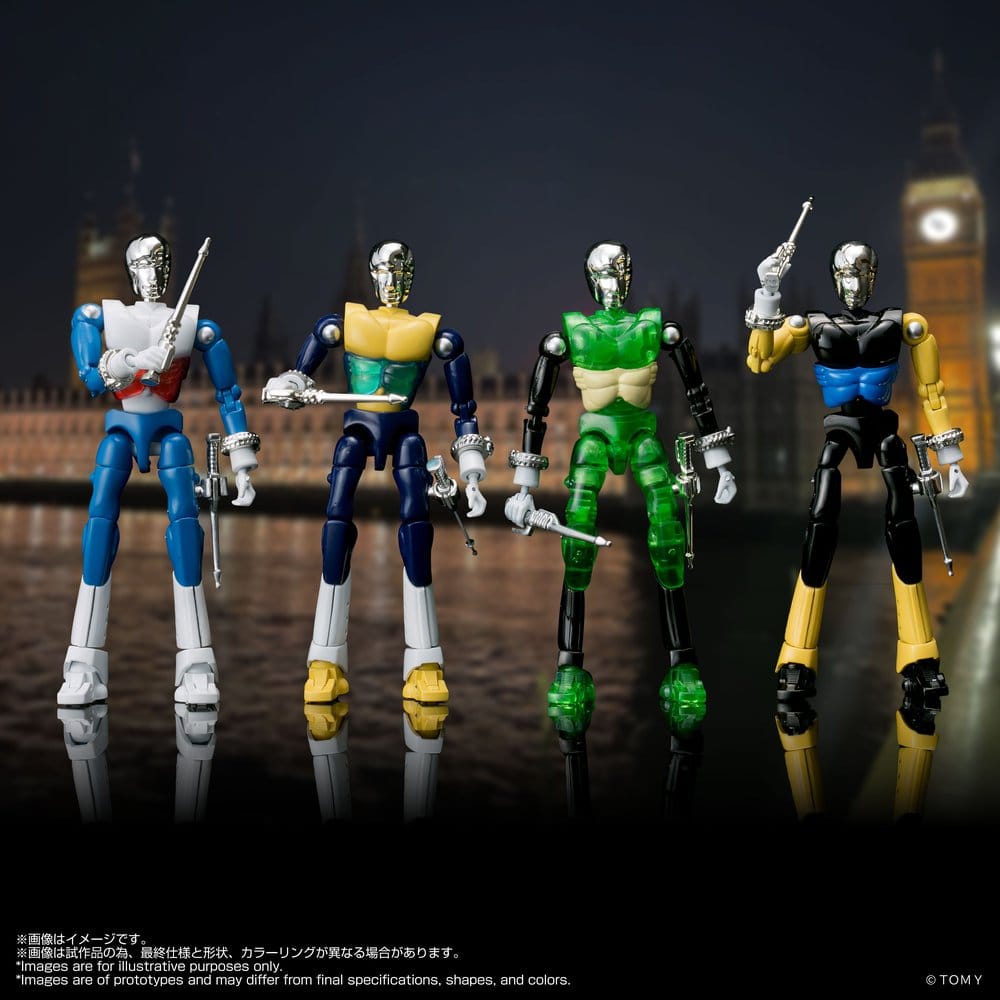 PRECOMENZI - Microman Legacysoul Action Figures 4Pack SPYM M14X Set
