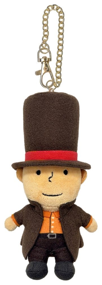 PRECOMENZI - Professor Layton and the New World of Steam Plush Keychain Metal 16 cm