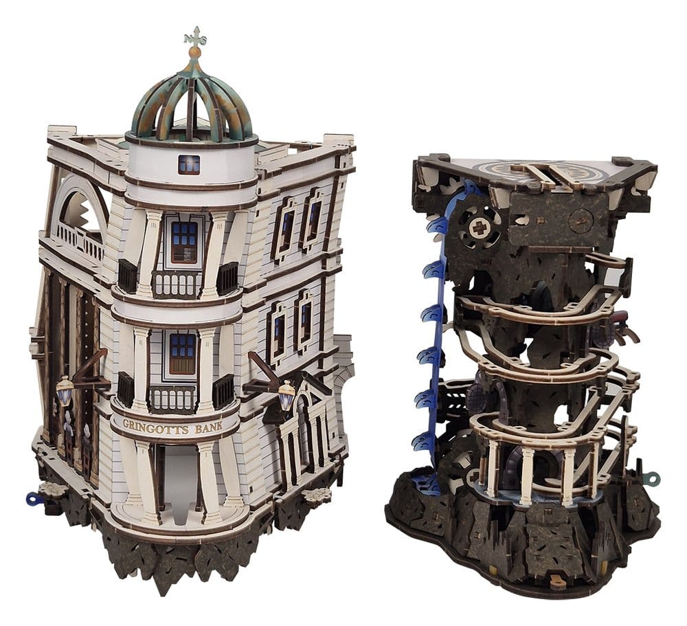 Jucarii - Harry Potter 3D Wooden Puzzle Gringotts Bank Marble Run