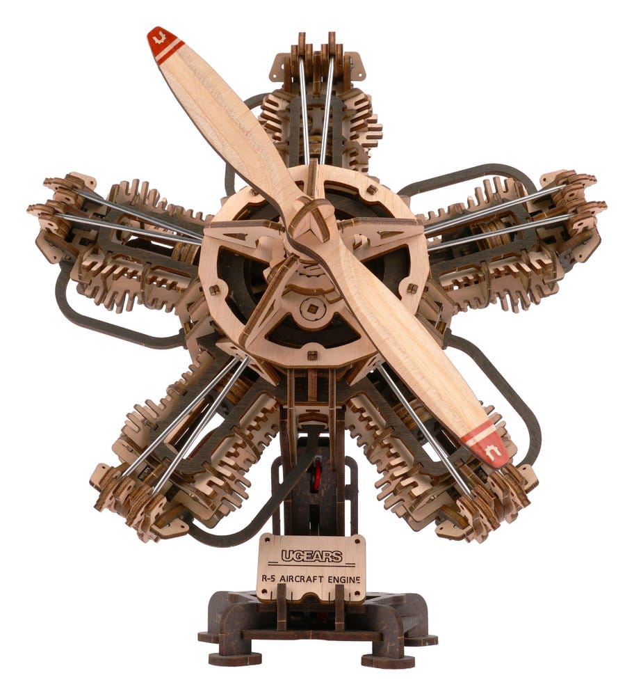 Ugears 3D Wooden Model Kit R-5 Aircraft Engine 25 cm [10]
