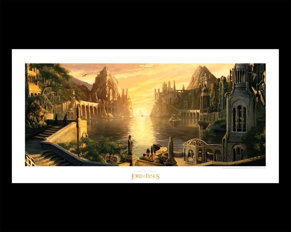 Lord of the Rings Art Print The Grey Havens 59 x 30 cm [1]