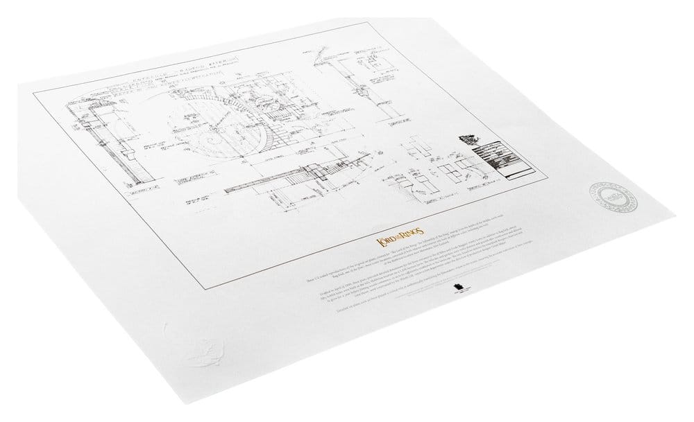 Lord of the Rings Blueprint Art Print The Grey Havens 59 x 42 cm [1]