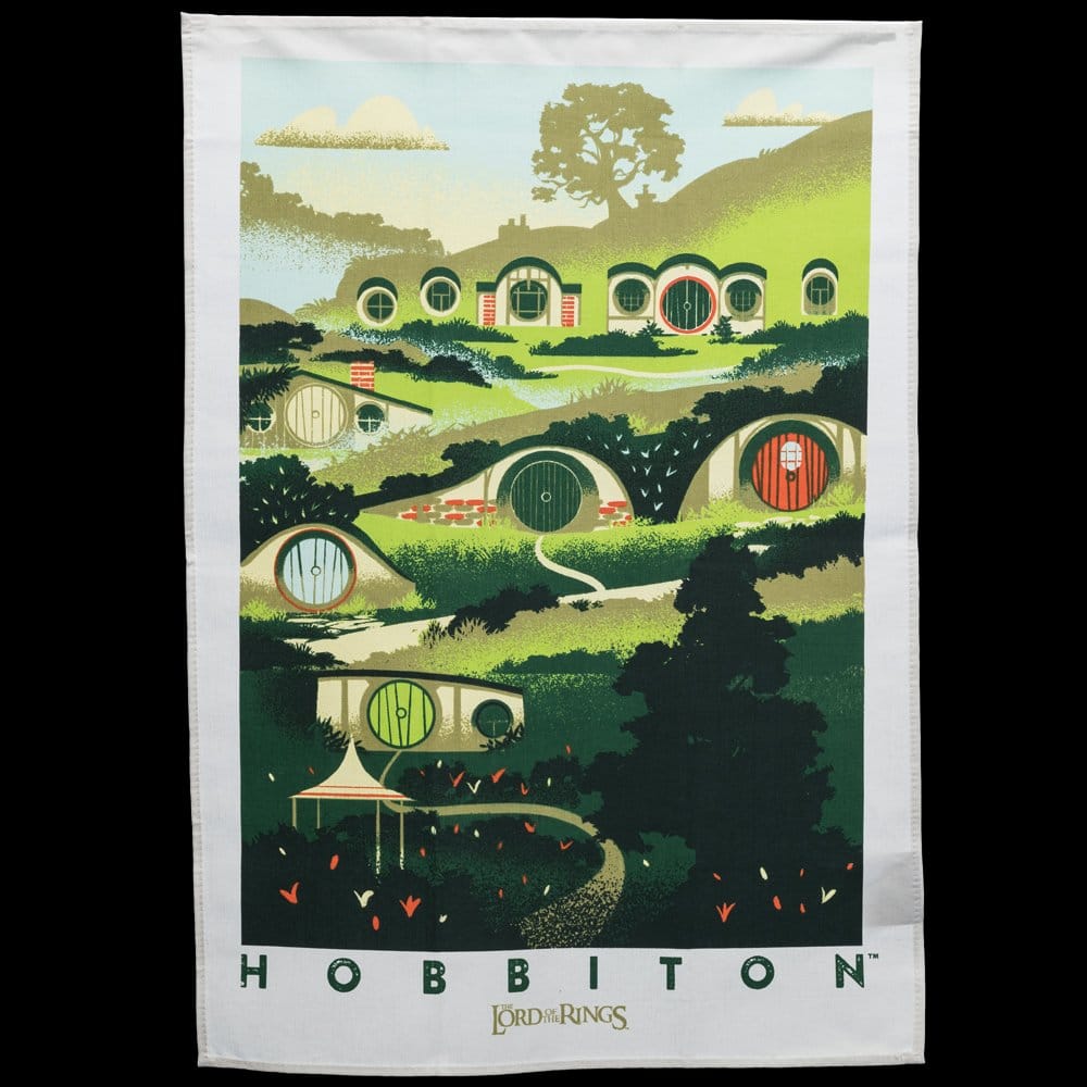 Lord of the Rings Tea Towel 2-Pack Rivendell & Hobbiton 70 cm [1]