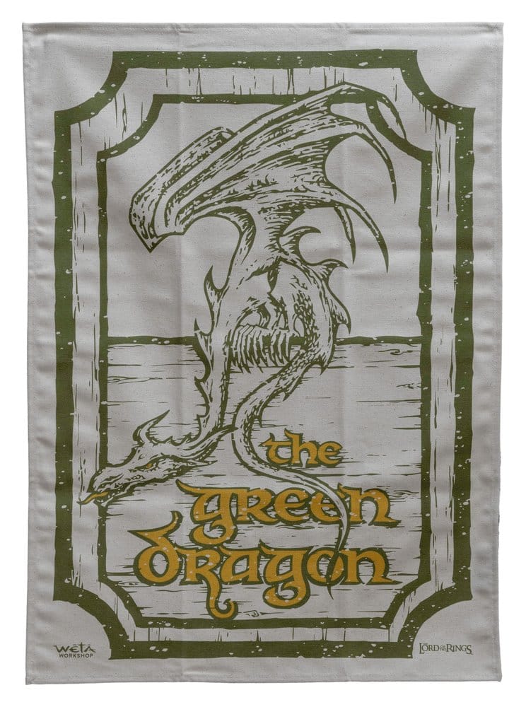 Lord of the Rings Tea Towel 2-Pack Green Dragon & Prancing Pony 69 cm [1]