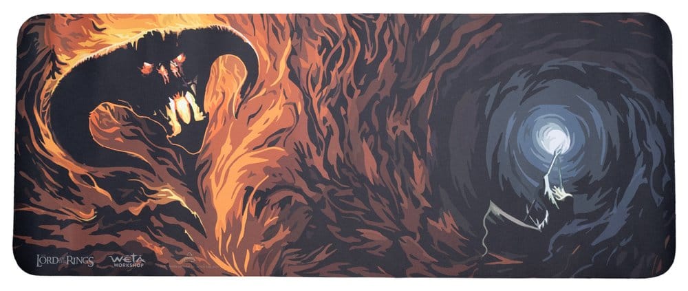 PRECOMENZI - Lord of the Rings Desk Mat Gandalf & The Balrog in Moria 74 cm