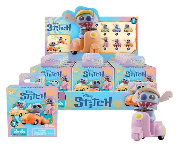 Disney Zoom Hero Pullback Vehicles with Figures Lilo & Stitch Series 2 Blind Box Display (12) [1]
