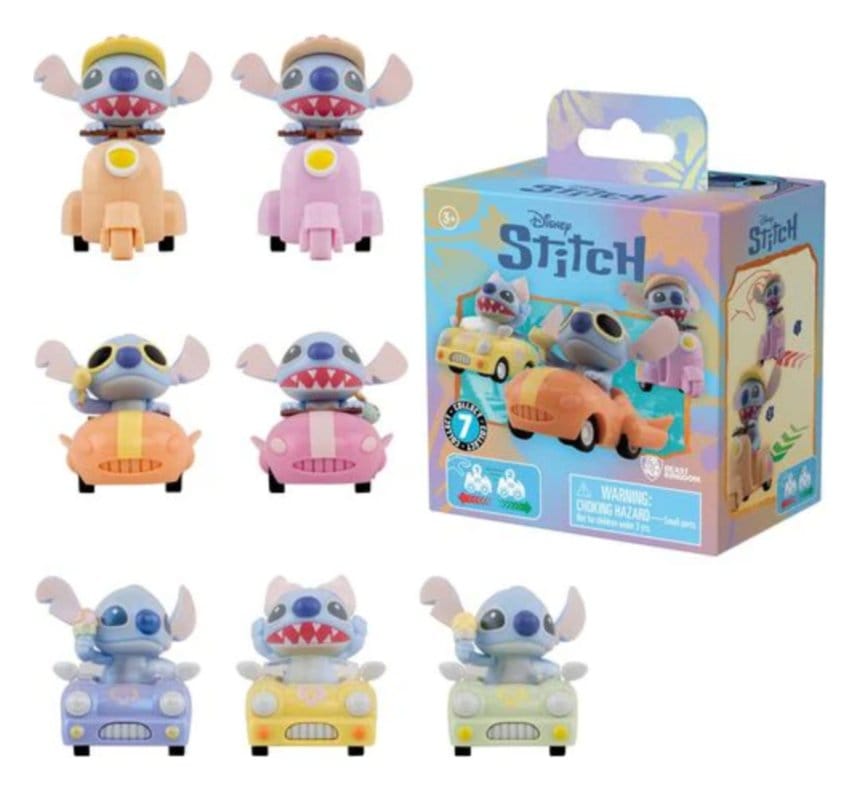 Disney Zoom Hero Pullback Vehicles with Figures Lilo & Stitch Series 2 Blind Box Display (12) [0]