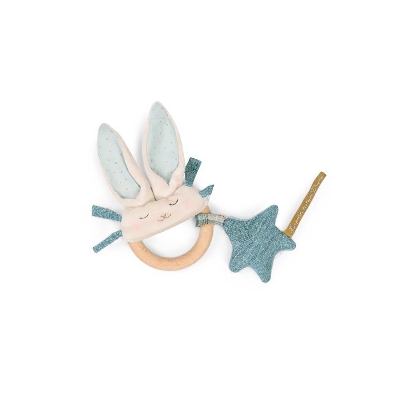 Zornaitoare cu inel de lemn Iepuras , Moulin Roty [3]