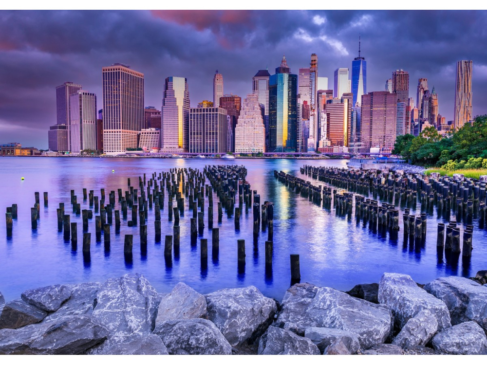 Puzzle 1000 piese Enjoy – Cloudy Sky Over Manhattan, New York [2]