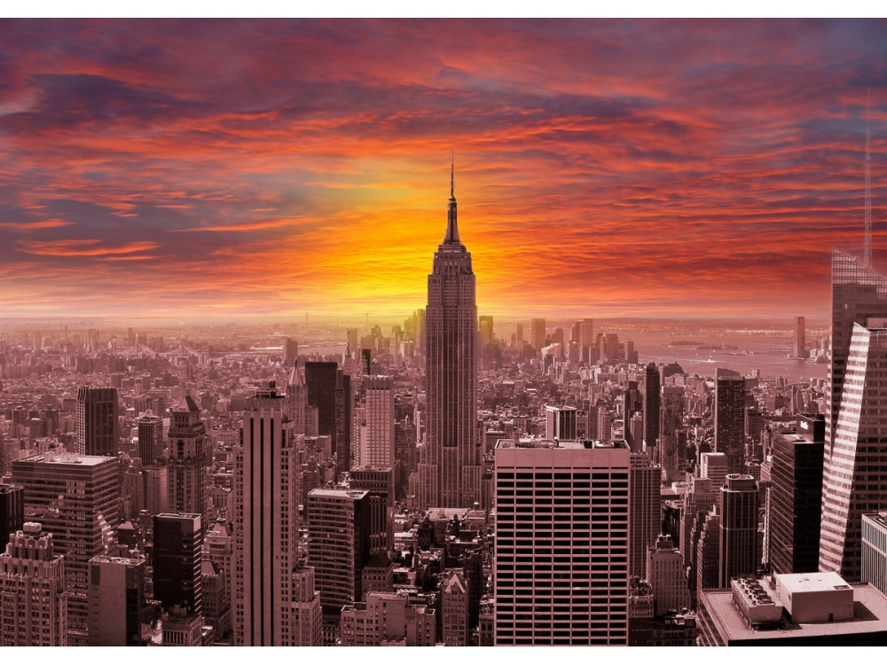 Puzzle 1000 piese Enjoy – Sunset Over New York Skyline [2]
