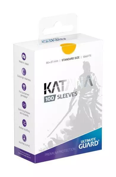 Ultimate Guard Katana Sleeves Standard Size (100) - Yellow [1]