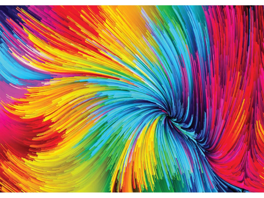 Puzzle 1000 piese Enjoy – Colorful Paint Swirl [2]