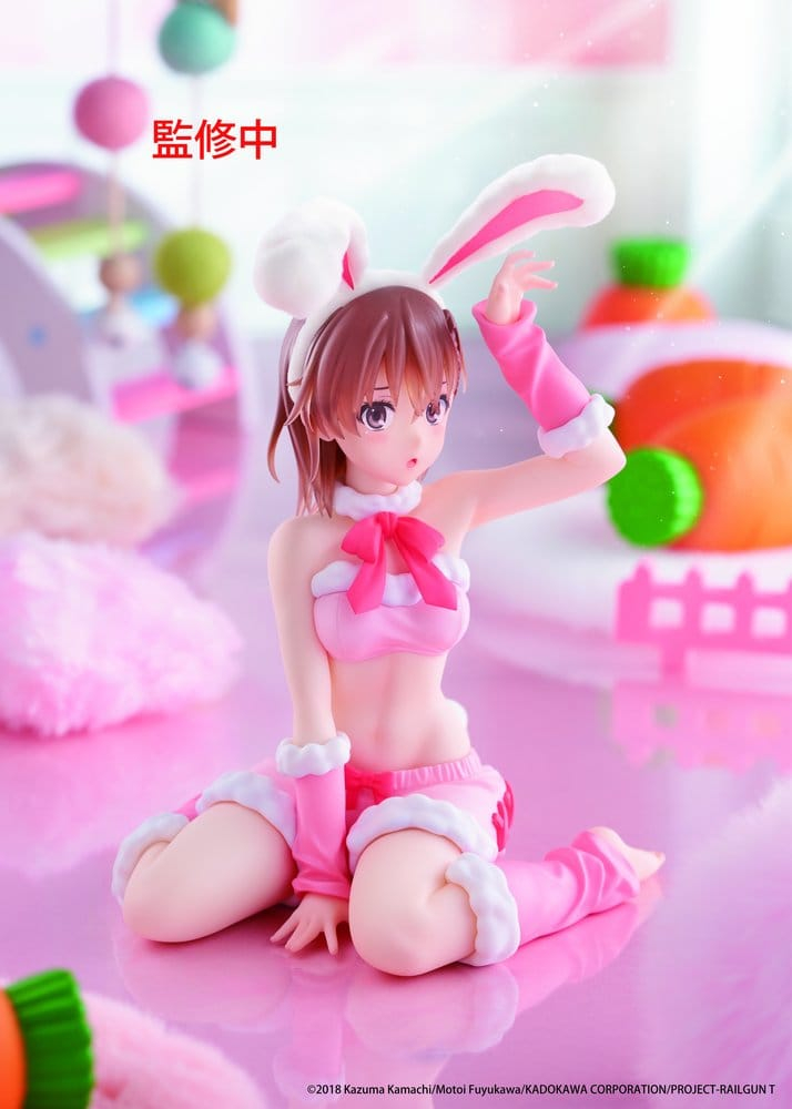 A Certain Scientific Railgun Moflock PVC Figure Mikoto Misaka (Fluffy Bunny Ver.) 13 cm [6]