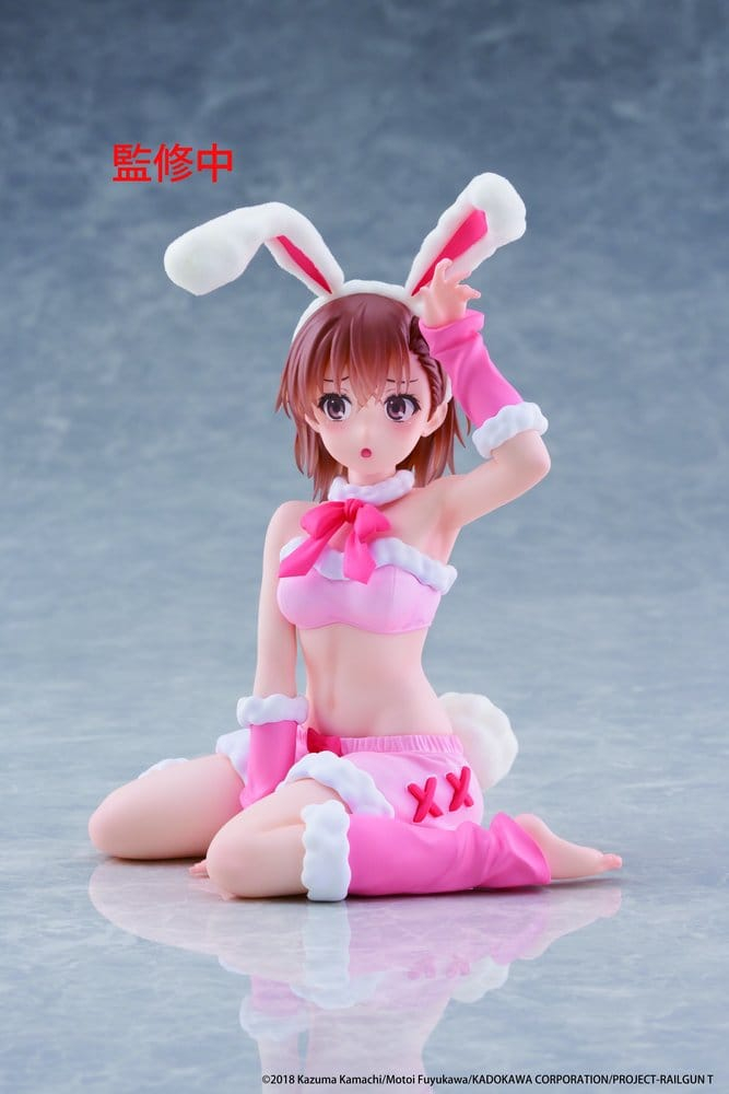 A Certain Scientific Railgun Moflock PVC Figure Mikoto Misaka (Fluffy Bunny Ver.) 13 cm [8]